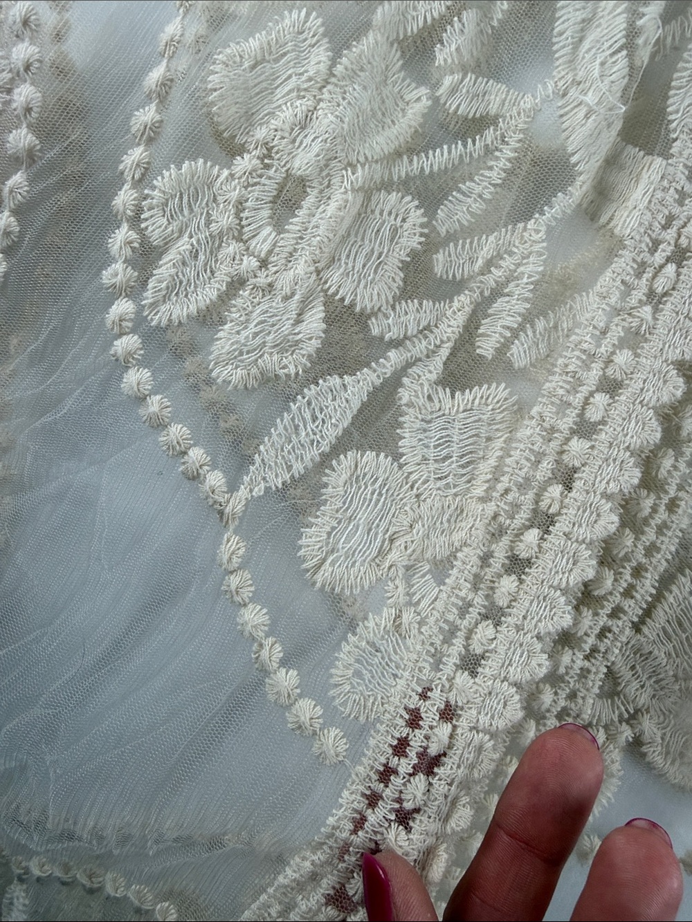 Rebellion Again Ivory Lace Cardigan Size S - Picture 3 of 5